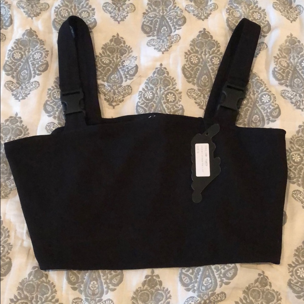 Motel Buckle Crop Top